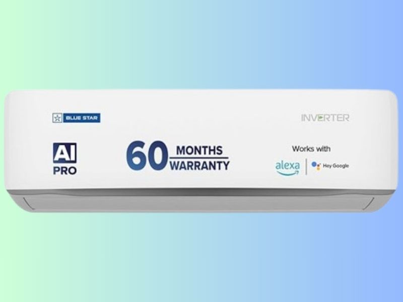 Blue Star 1.5 Ton 5 Star, 60 Months Warranty, Wi-Fi Smart Inverter Split AC Grab Top Deals